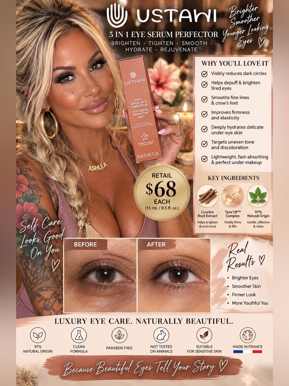 ✨ USTAWI 5-IN-1 EYE SERUM PERFECTOR ✨